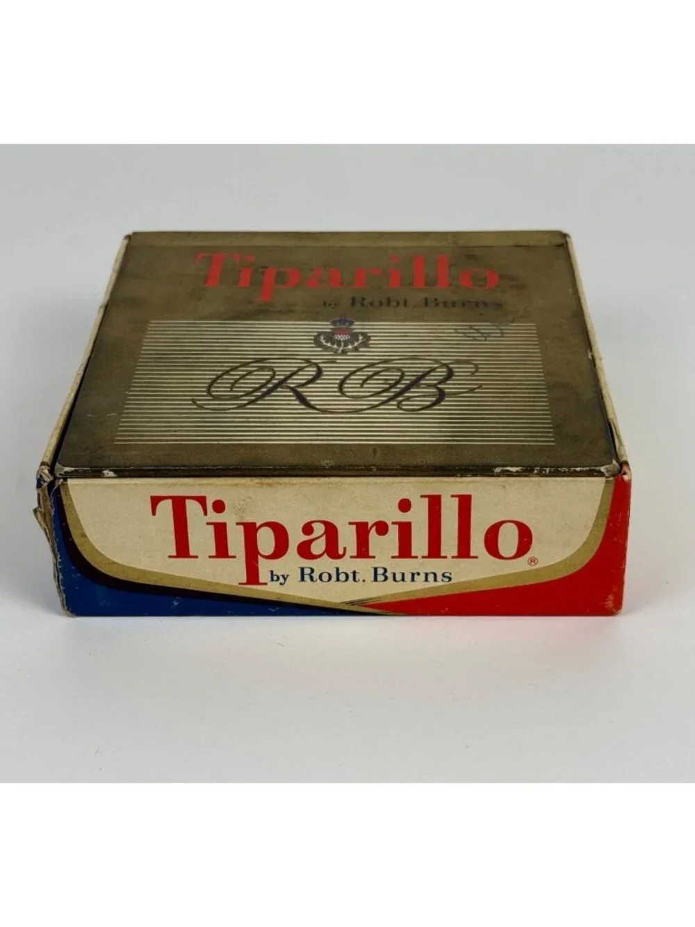 Vintage Tiparillo Cigar Box Square Cardboard Collectible Mid-Century